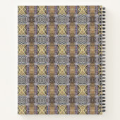 Mauve Tan Brown Geometric Seamless Pattern Notizblock (Rückseite)