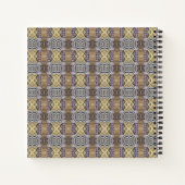 Mauve Tan Brown Geometric Seamless Pattern Notizblock (Rückseite)