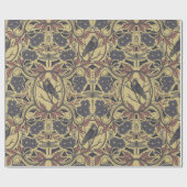 Mauve, Tan & Gray Crow & Dragonfly Geschenkpapier (Flach)