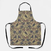 Mauve, Tan & Gray Crow & Dragonfly Schürze (Vorderseite)