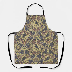 Mauve, Tan & Gray Crow & Dragonfly Schürze