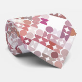 Mauve Taupe Dusty Blush Pink Retro Art Muster Krawatte (Gerollt)