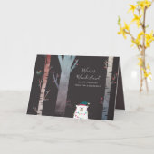 Mauve Taupe Moderne Weihnachtsfeiertage Custom Karte (Gelbe Blume)