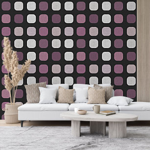 Mauve Taupe Pink Lila Grau Weiße Kunst Muster Tapete