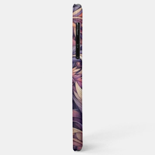 Mauve Taupe Pink Violet Lila Paisley Muster Case-Mate iPhone Hülle (Hinten/Links)