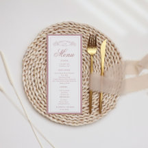 Mauve Terracotta Botanisches Wappen Monogramm Hoch