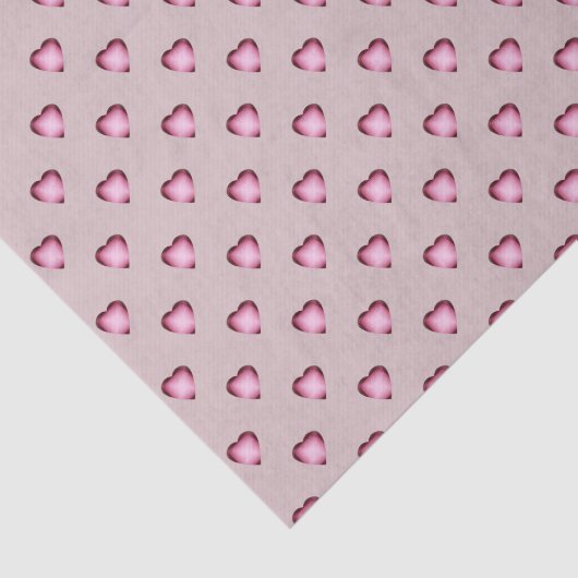 Mauve Tiny Glows Herz Tissue Paper Seidenpapier (Ausschnitt)