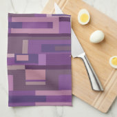 Mauve-Töne abstraktes Muster Geschirrtuch (Viertel Falte)