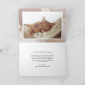 Mauve Tones und Glitzer Akzente Foto Weihnachten (Innenseite)