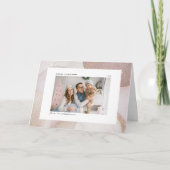 Mauve Tones und Glitzer Akzente Foto Weihnachten (Vorderseite)