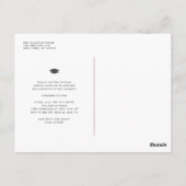 Mauve Typografy Foto Collage Abschluss Postkarte (Rückseite)