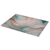 Mauve und Aquamarine Agate Layers Schneidebrett (Ecke)