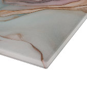 Mauve und Aquamarine Agate Layers Schneidebrett (Ecke)
