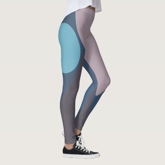 Mauve und Blau II Leggings (Rechts)