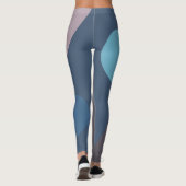 Mauve und Blau II Leggings (Rückseite)
