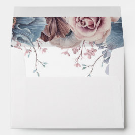 Mauve und Dusty Blue Flowers Elegant