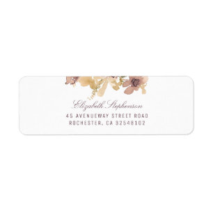 Mauve und Gold Floral Wedding