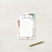 Mauve- und grüne Abstrakte Formen zu erledigen Lis Post-it Klebezettel (Auf Schreibtisch)