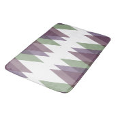 Mauve und grüne Dreiecke Badematte (Schrägansicht)