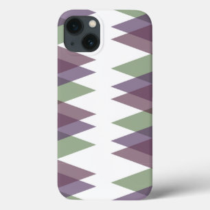 Mauve und grüne Dreiecke Case-Mate iPhone Gehäuse Hülle
