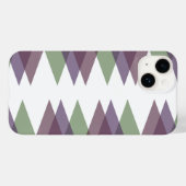 Mauve und grüne Dreiecke Case-Mate iPhone Hülle (Rückseite (Horizontal))
