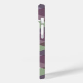 Mauve und grüne Dreiecke Case-Mate iPhone Hülle (Rückseite / Links)