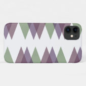 Mauve und grüne Dreiecke Case-Mate iPhone Hülle (Rückseite (Horizontal))