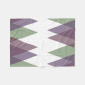 Mauve und grüne Dreiecke Fleecedecke (Vorderseite (Horizontal))