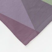 Mauve und grüne Dreiecke Fleecedecke (Ecke)