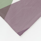 Mauve und grüne Dreiecke Fleecedecke (Ecke)