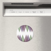 Mauve und grüne Dreiecke Magnet (In Situ (Geschirrspüler))