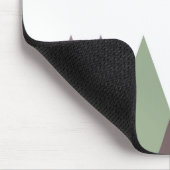 Mauve und grüne Dreiecke Mousepad (Ecke)