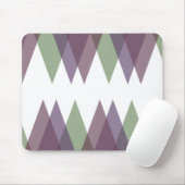 Mauve und grüne Dreiecke Mousepad (Mit Mouse)