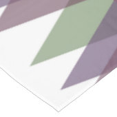 Mauve und grüne Dreiecke Tischdecke (Schrägansicht)