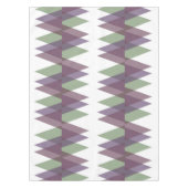 Mauve und grüne Dreiecke Tischdecke (Vorderseite)