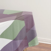 Mauve und grüne Dreiecke Tischdecke (Beispiel)