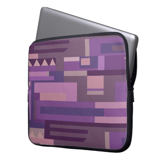 Mauve und lila Gehäuse Laptopschutzhülle (Vorderseite Links)