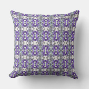 Mauve und Lila Gemustert Kissen