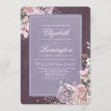 Mauve und Lila Vintage Hochzeit im Herbst