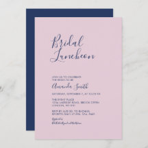 Mauve und Marine | Einfaches Minimal Bridal Lunche