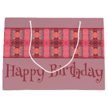 Mauve und Peach Gemustert Designer