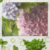Mauve und Pink Hydrangeas Geschirrtuch (Gefaltet)