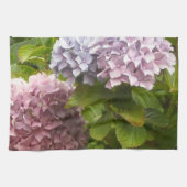 Mauve und Pink Hydrangeas Geschirrtuch (Horizontal)