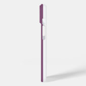 Mauve und weiße Streifen Case-Mate iPhone Hülle (Rückseite / Links)