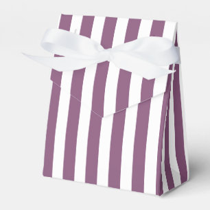 Mauve und weiße Streifen Geschenkschachtel