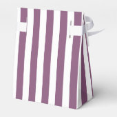 Mauve und weiße Streifen Geschenkschachtel (Rückseite)