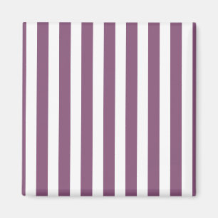 Mauve und weiße Streifen Magnet