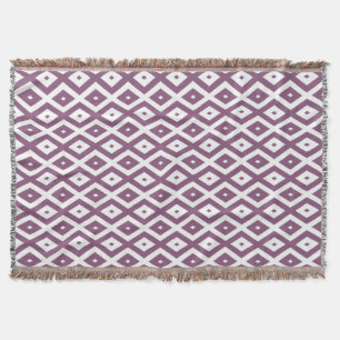 Mauve und weißes Diamantmuster Decke
