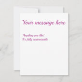 Mauve und weißes Diamantmuster RSVP Karte (Rückseite)