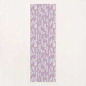 Mauve und White Inky Rounded Lines Muster Yogamatte (Vorderseite)